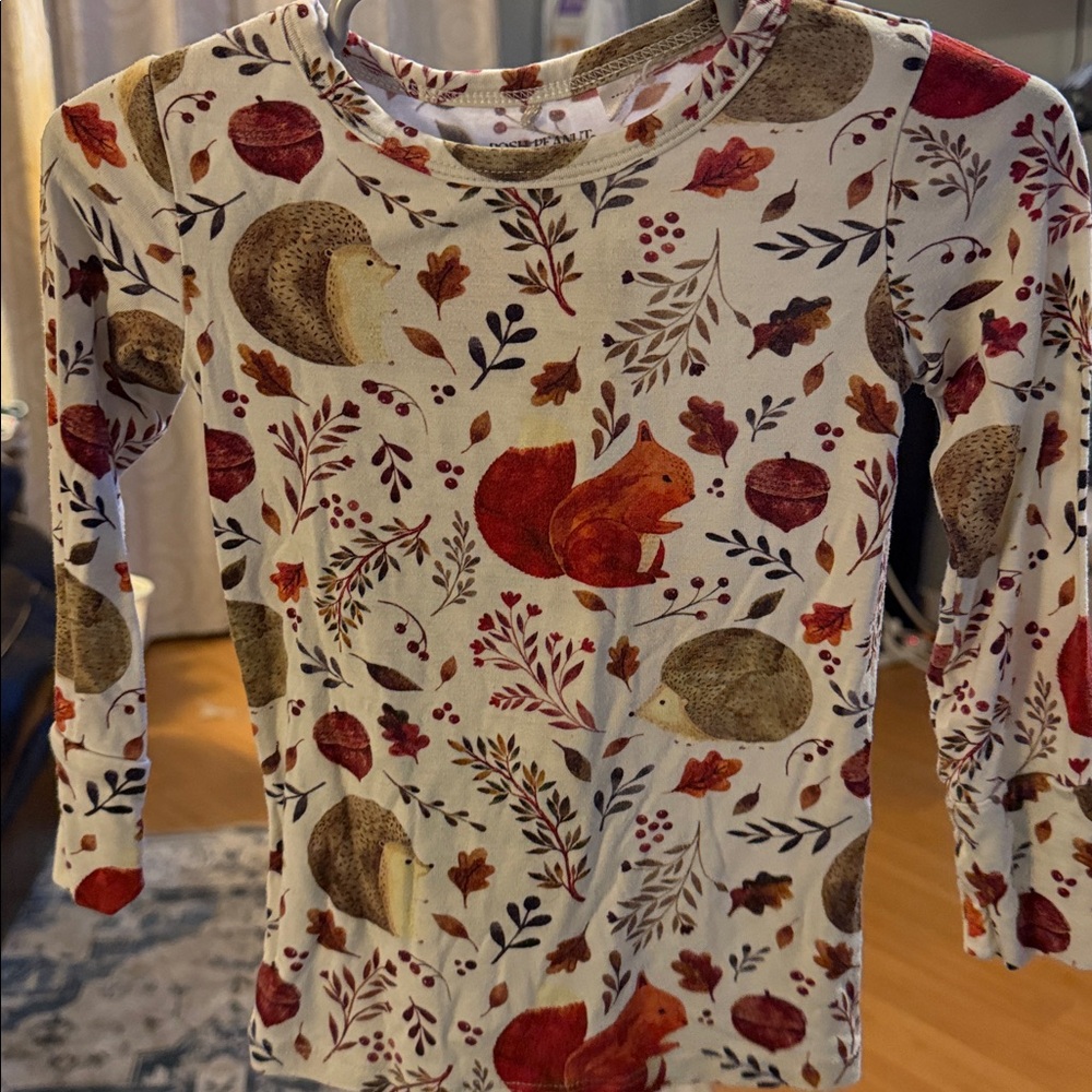 Posh Peanut Autumn Forest Kids Pajama Set